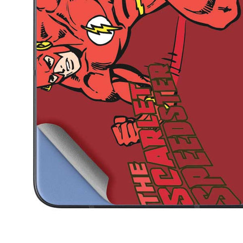 DC Comics The Flash Classic Art in Sequence Running pose Galaxy Z Fold5 5G Skin